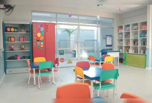 Sala de aula da rede municipal de Viana: mais conforto para alunos e professores