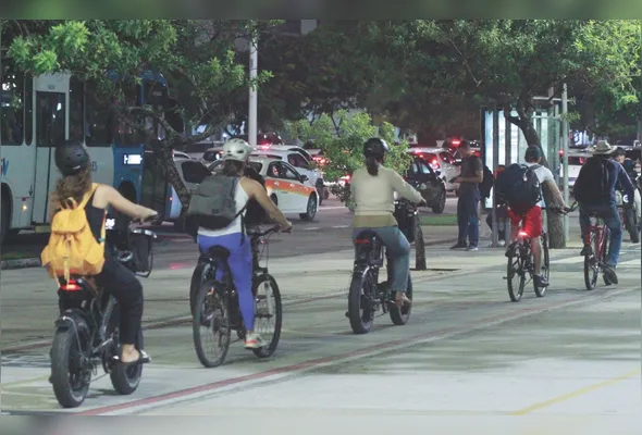 Bicicletas em ciclovia de Vitória: Estado tem cerca de 10 mil bikes elétricas em circulação