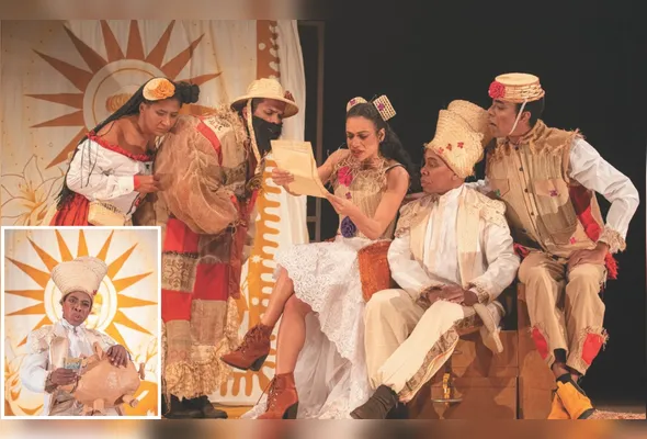 Cenas de “O Santo e a Porca”: peça estará em cartaz hoje e amanhã, 19h30