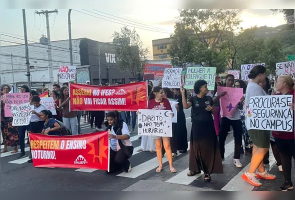 Protesto de estudantes do Ifes