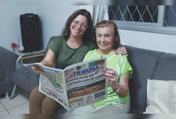 Denise Aparecida Almeida e sua mãe, Maria das Dores, estão animadas