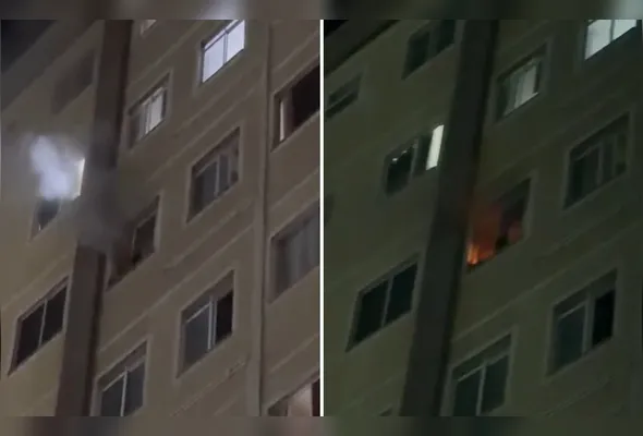 Incêndio ocorreu na área de serviço do apartamento