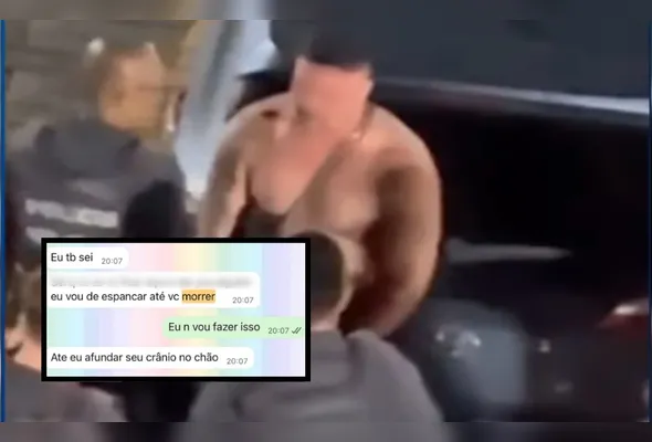 Vídeos mostram o momento da agressão, em que o soldado puxa a mulher de dentro de um carro pelas pernas e a joga no chão