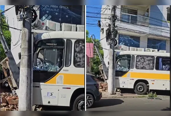 Os ocupantes do veículo não se feriram e foram retirados do local