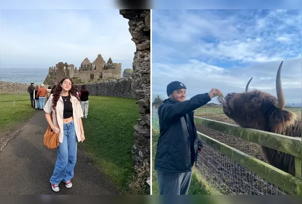 Ana Clara Rembenski conta que aprimorou o inglês e viveu momentos marcantes. Já Pedro Henrique Serra diz que o intercâmbio foi transformador