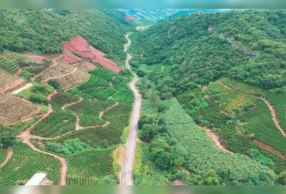 Rodovia Belmiro Brandemburg liga o entroncamento da ES-261 à comunidade de Alto Jatibocas, em Itarana