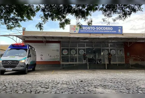 Hospital Infantil, em Vitória, para onde a criança foi levada  após passar pelo Pronto Atendimento do bairro