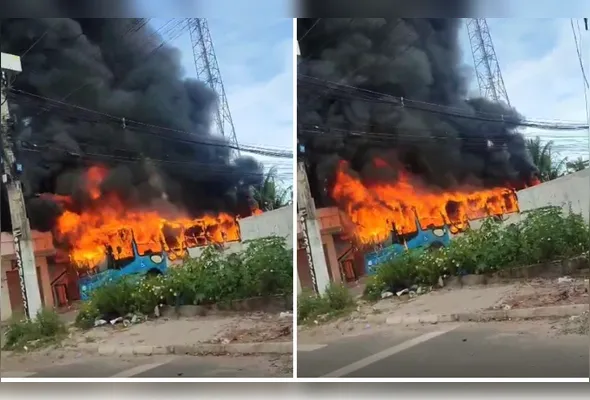 Suspeitos encapuzados teriam abordado o coletivo e ordenado que os passageiros e o motorista descessem