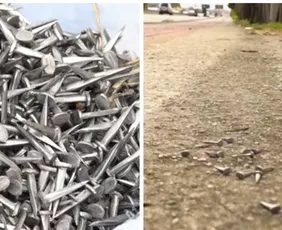 Imagem ilustrativa da imagem Ciclistas são alvo de armadilha e têm pneus furados por tachinhas em Vitória