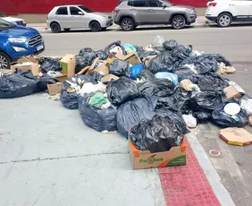 Imagem ilustrativa da imagem Paralisação da coleta de lixo deixa ruas tomadas por resíduos em Vila Velha