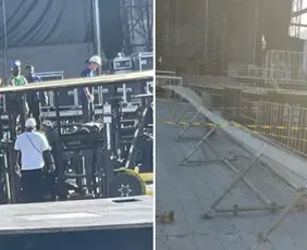 Imagem ilustrativa da imagem Trabalhador morre após acidente durante montagem de palco de Shakira no Rio