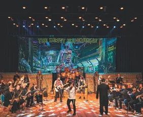 Imagem ilustrativa da imagem Tributo ao Iron Maiden com capixaba no vocal e orquestra