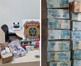 Imagem ilustrativa da imagem Uma pessoa é presa por comércio ilegal de anabolizantes e R$750 mil são apreendidos