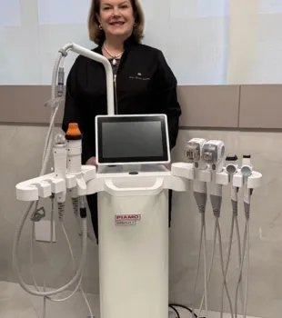 Dermatologista Oliete Guerra utiliza o moderno Piamo Nobility em seu consultório para associar radiofrequência e laser com melhores resultados