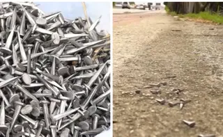 Imagem ilustrativa da imagem Ciclistas são alvo de armadilha e têm pneus furados por tachinhas em Vitória