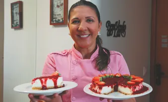Imagem ilustrativa da imagem Aprenda a fazer um Cheesecake de frutas vermelhas para as mamães
