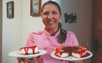 Imagem ilustrativa da imagem Aprenda a fazer um Cheesecake de frutas vermelhas para as mamães