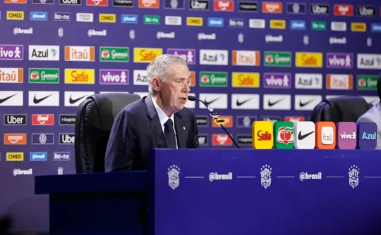 Imagem ilustrativa da imagem Ancelotti admite mudanças na seleção contra o Haiti, mas ainda sem Endrick
