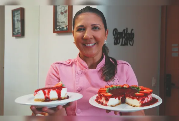 Imagem ilustrativa da imagem Aprenda a fazer um Cheesecake de frutas vermelhas para as mamães