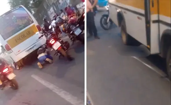 Imagem ilustrativa da imagem VÍDEO I Passageira morre e motociclista fica ferido em acidente em Vila Velha