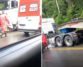 Imagem ilustrativa da imagem Motociclista morre após colidir com carreta em Domingos Martins