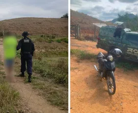 Imagem ilustrativa da imagem Foragido reclama de potência de moto roubada, rouba outra e é preso em Vila Velha
