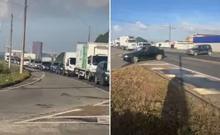Imagem ilustrativa da imagem Manifestação interdita trecho da BR-101 em Linhares nesta segunda-feira