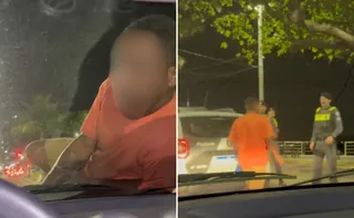 Imagem ilustrativa da imagem VÍDEO: homem sobe em capô de carro em movimento e pede para ser preso no ES