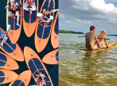 Imagem ilustrativa da imagem Juparanã Festival une remada, praia e música com bandas capixabas em Linhares