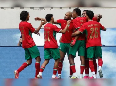 Imagem ilustrativa da imagem Marrocos fica no empate contra Noruega antes de enfrentar Brasil na Copa do Mundo