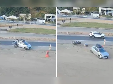 Imagem ilustrativa da imagem Motociclista bate em carro e é socorrido em estado de gravidade em Anchieta