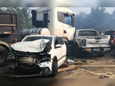 Cadela Sindy recebeu atendimento emergencial e foi encaminhada para uma clínica veterinária, onde permanece sob cuidados