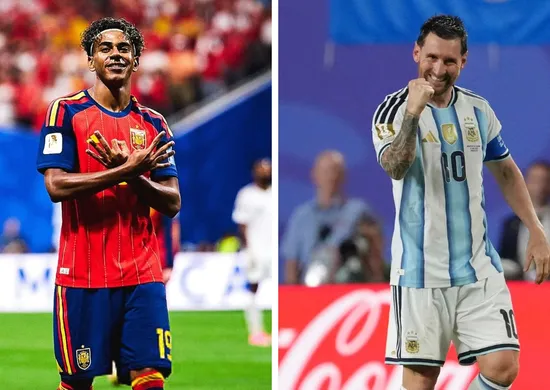 Imagem ilustrativa da imagem Messi e Lamine Yamal compartilham marcas históricas com o número 19