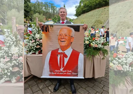 Imagem ilustrativa da imagem Ícone da cultura italiana, Zurlo é homenageado na Carretella del Vin