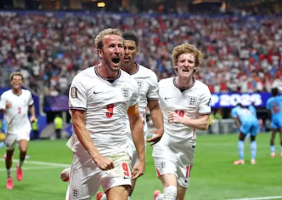 Imagem ilustrativa da imagem Kane decide com 2 gols, Inglaterra escapa de vexame e vai às oitavas da Copa