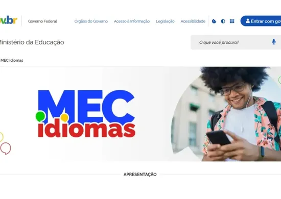 Imagem ilustrativa da imagem MEC Idiomas: nova plataforma do Governo oferta inglês e espanhol gratuitamente