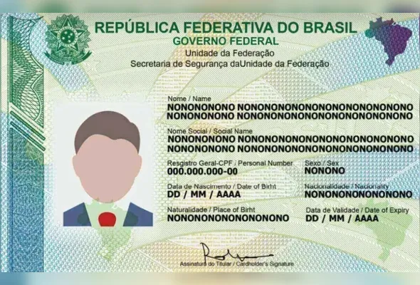Nova carteira: informações