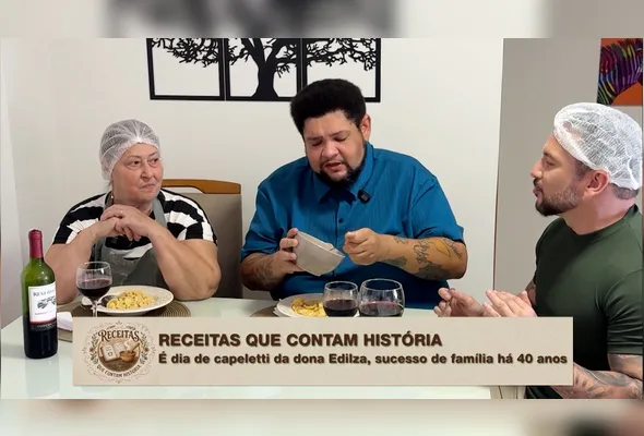 Dona Edilza, Wallace Aranha e André, filho de Edilza