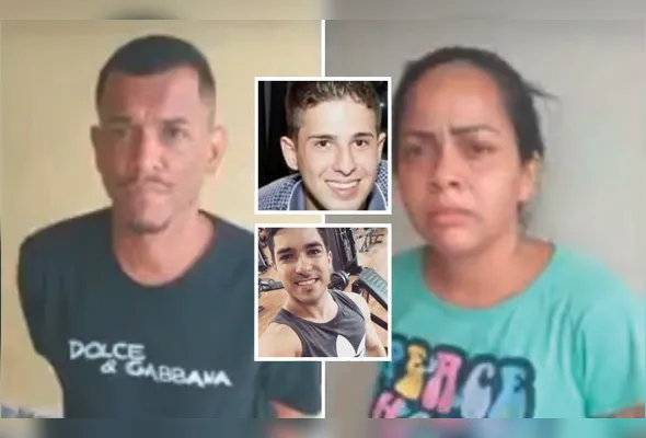 Érica Lopes Ferreira e Eduardo Bonfim Meireles foram condenados pelas mortes de Bruno Meer Ferrani e Paulo Eduardo Celine (fotos em destaque)