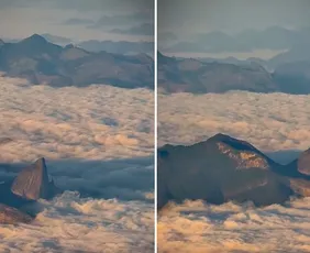 Imagem ilustrativa da imagem Capixaba registra vista da Pedra Azul durante voo: "Estado mais bonito do Brasil"