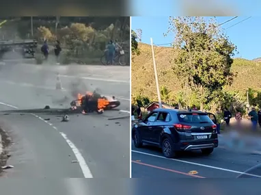 Idoso foi atingido e atropelado pelo caminhão, após veículo perder o freio