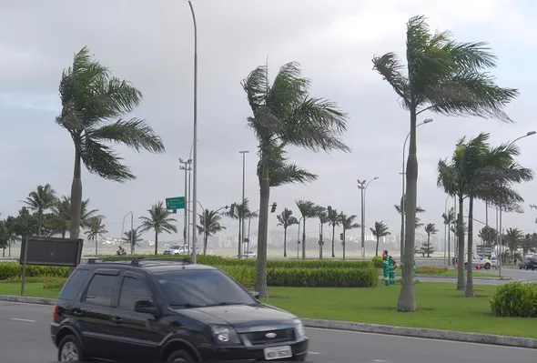 Ventos podem chegar a 60 km/h