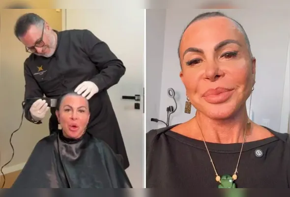 Diagnosticada com uma forma agressiva de alopecia, a artista já mantinha os cabelos curtos sob uma lace usada no dia a dia