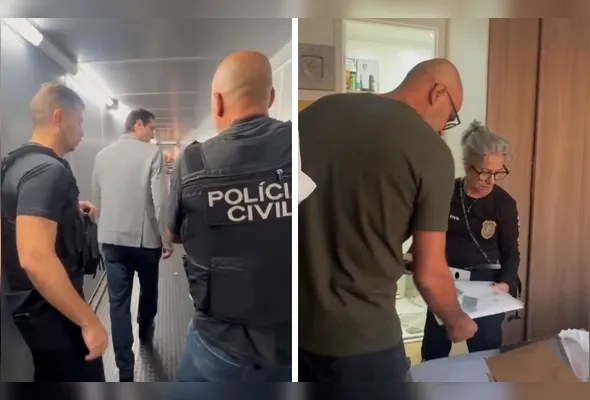 Português foi abordado e preso dentro de avião