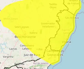 Imagem ilustrativa da imagem ES recebe alerta de tempestade com risco de fortes chuvas e granizo