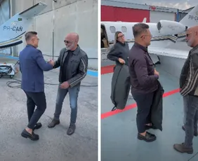 Imagem ilustrativa da imagem Helicóptero com Rick, da dupla com Renner, desaparece em SC