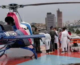 Imagem ilustrativa da imagem Idosa é resgatada por helicóptero após ser atingida por árvore em Ibatiba