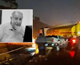 Imagem ilustrativa da imagem Médico morre em acidente entre caminhonete e carreta na BR-101 em Fundão