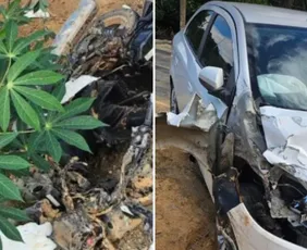 Imagem ilustrativa da imagem Motociclista morre após colidir com carro em curva em São Gabriel da Palha