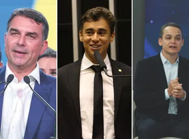 Imagem ilustrativa da imagem Flávio Bolsonaro e Nikolas Ferreira vêm ao ES para ato pró-Pazolini